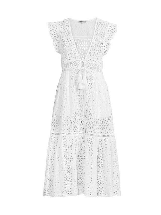 Womens Lauren Eyelet Cover-Up Dress Product Image