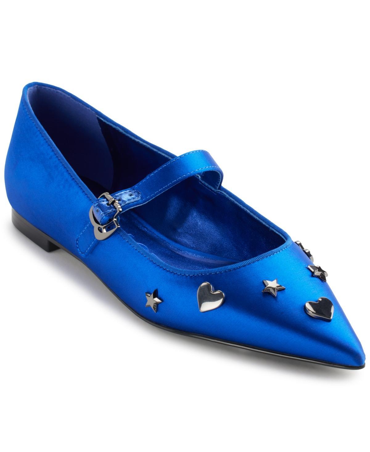 Karl Lagerfeld Paris Womens Veyda Mary Jane Pointed Toe Flats Product Image