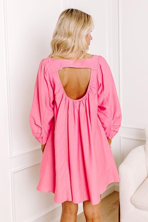 Manhattan Meeting Tunic Dress In Pink Product Image