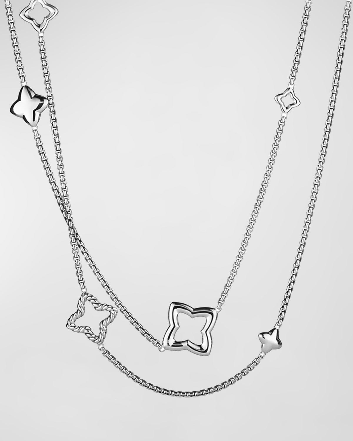 Womens Quatrefoil Chain Necklace Product Image