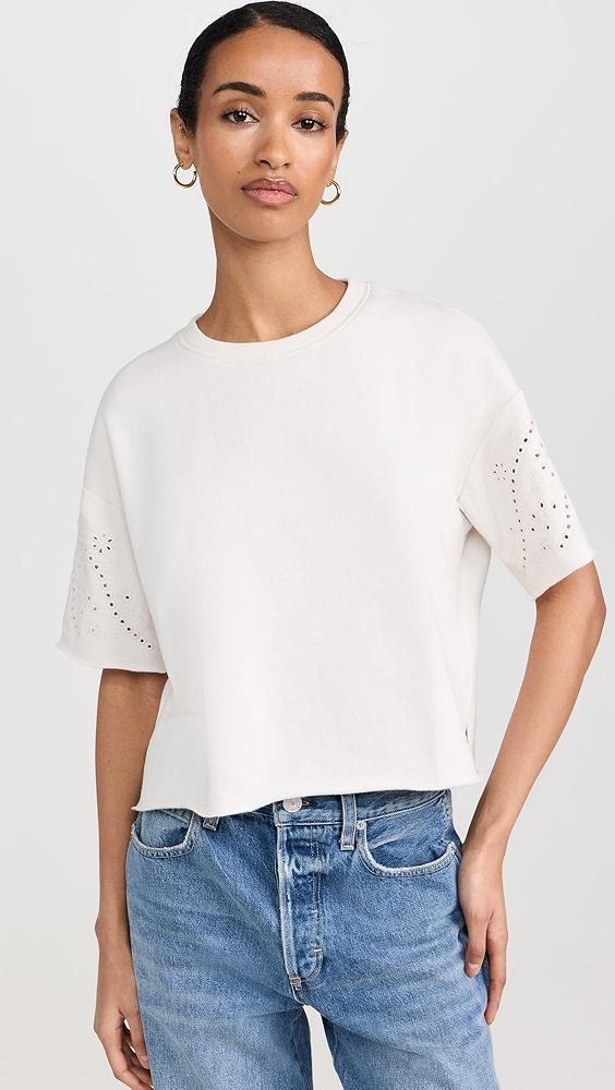 Splendid Raylee Embroidered Sweatshirt | Shopbop Product Image