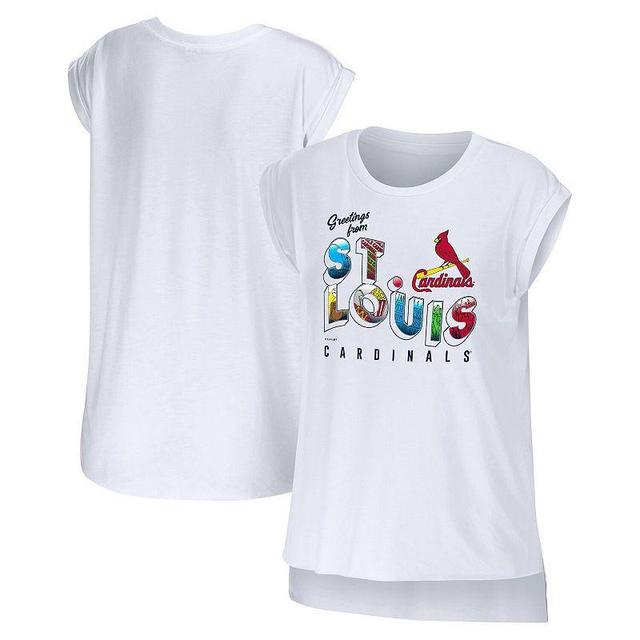 Womens WEAR by Erin Andrews St. Louis Cardinals Greetings From T-Shirt Product Image