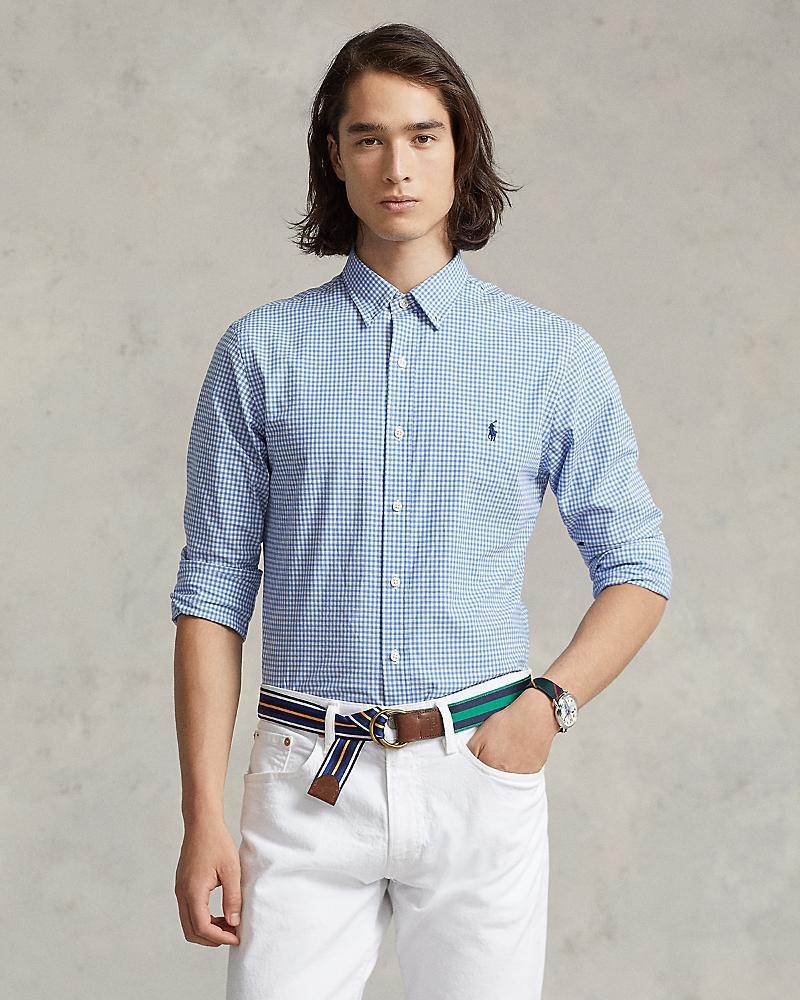 Polo Ralph Lauren Slim Fit Long Sleeve Poplin Button Down Shirt Product Image