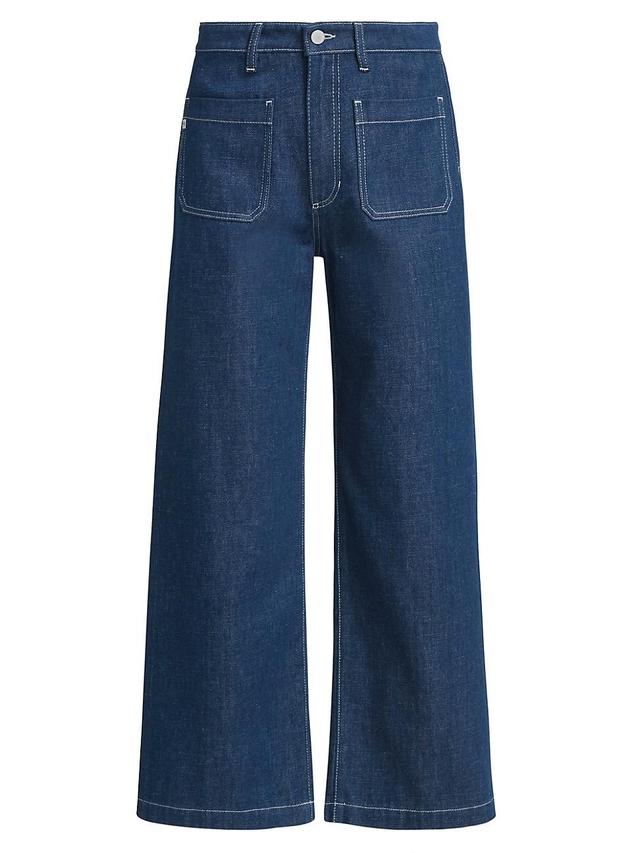 Womens Kassie Cropped Wide-Leg Jeans Product Image