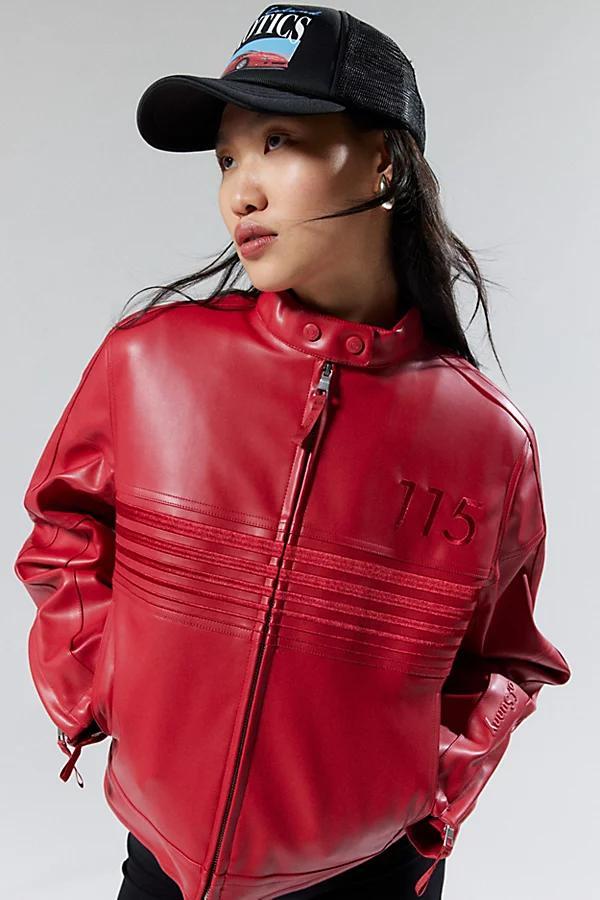 House Of Sunny The Racer Faux Leather Moto Jacket Womens at Urban Outfitters Product Image