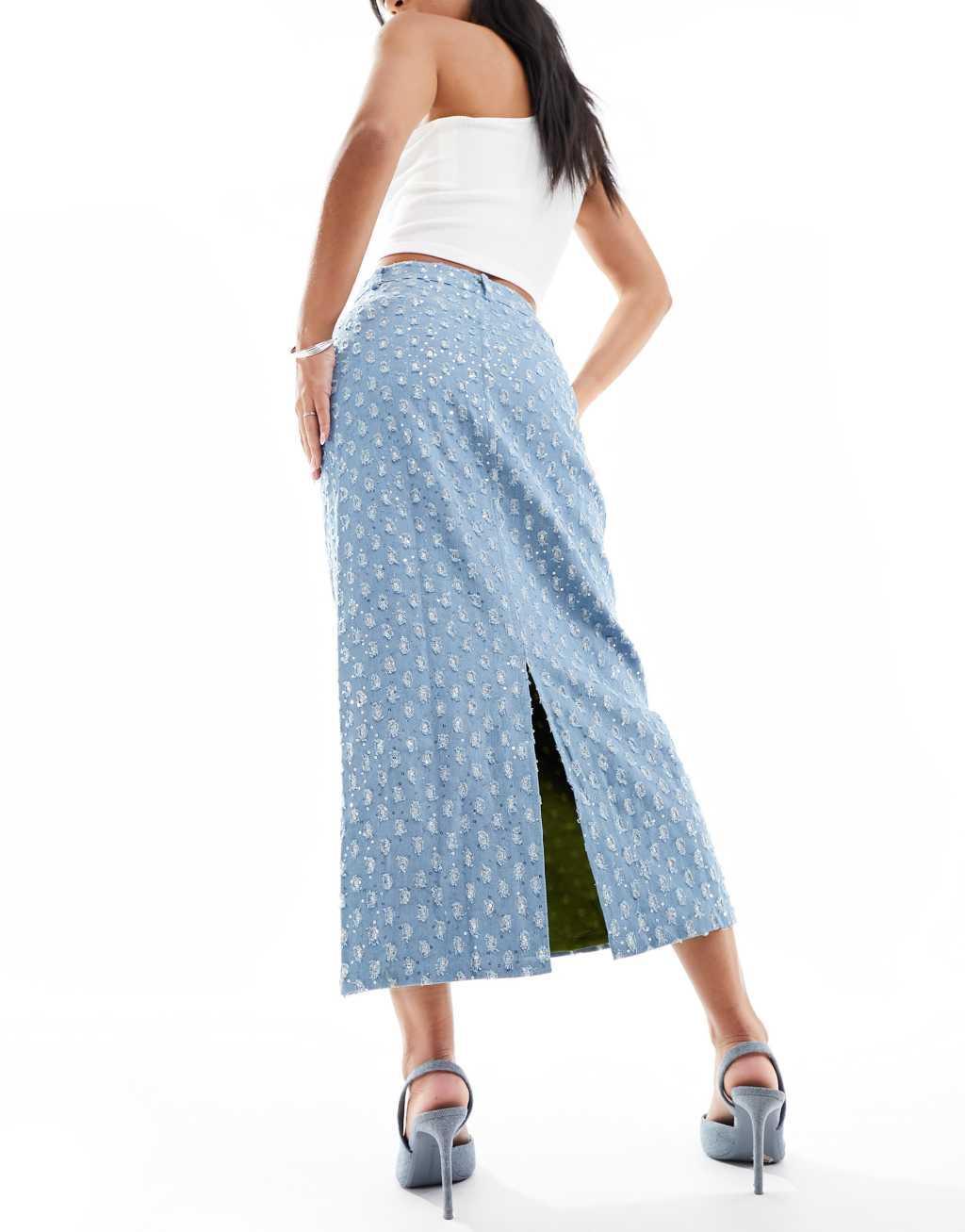 Never Fully Dressed embellished maxi skirt Product Image