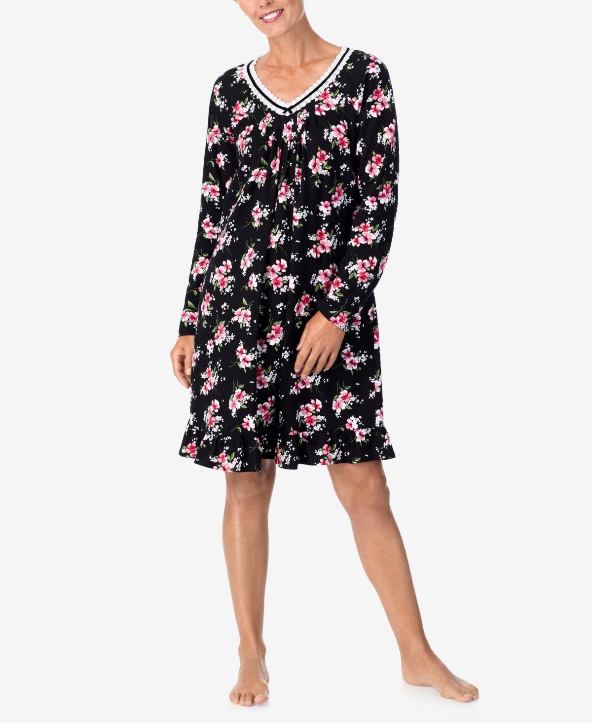 Aria Womens Long Sleeve Sleepshirt Product Image