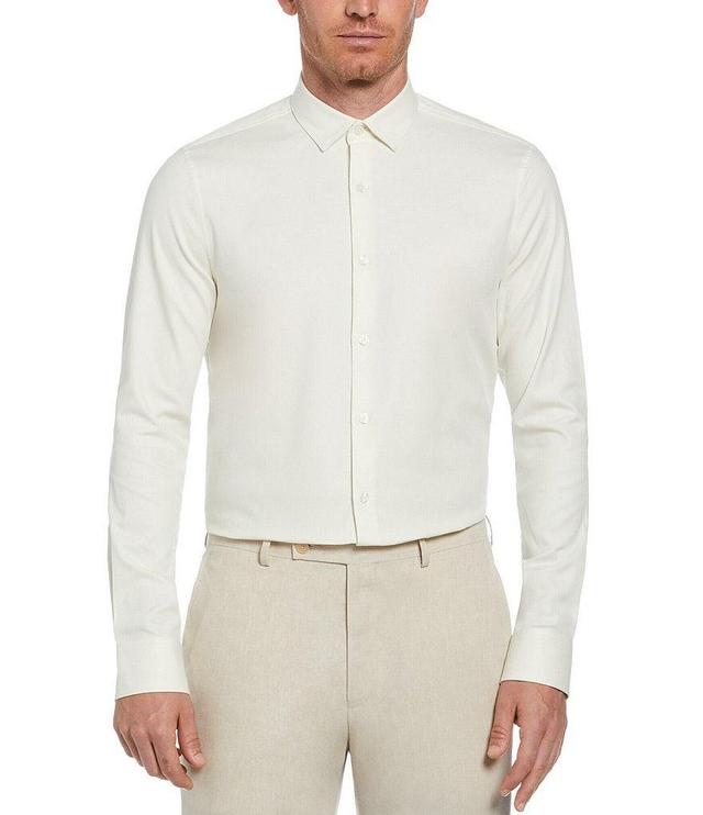 Perry Ellis Solid Dobby Long Sleeve Woven Shirt Product Image