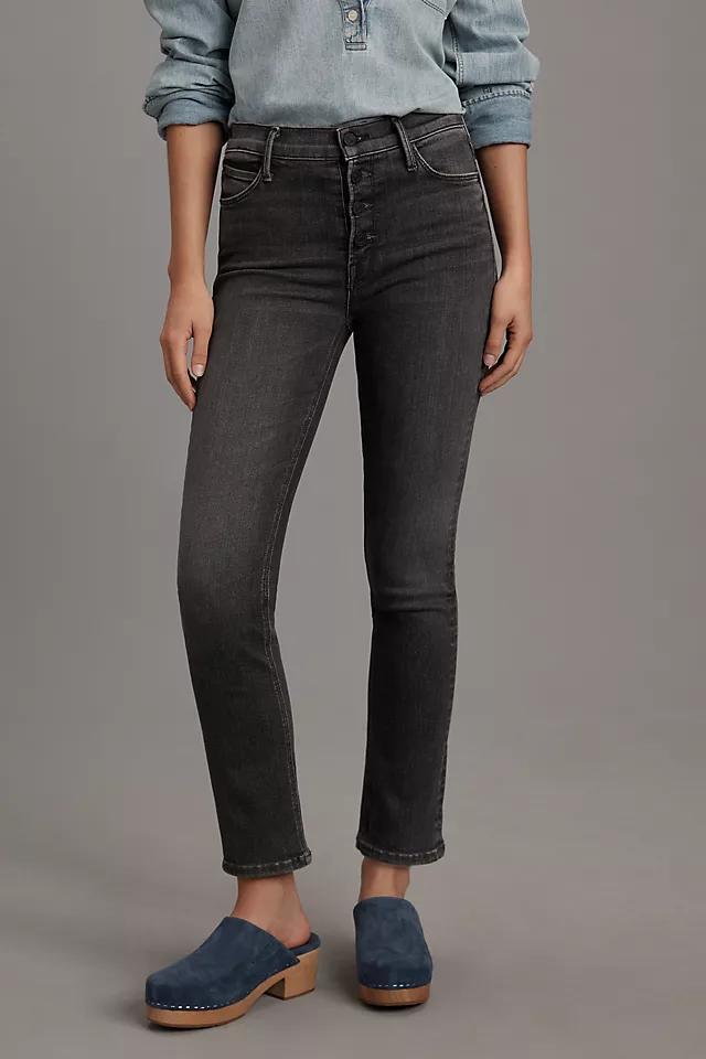 MOTHER The Dazzler Mid-Rise Ankle Fray Jeans Product Image