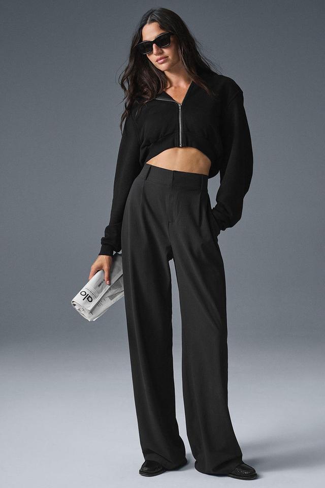 High-Waist Dreamscape Trouser (Regular) - Black Female Product Image