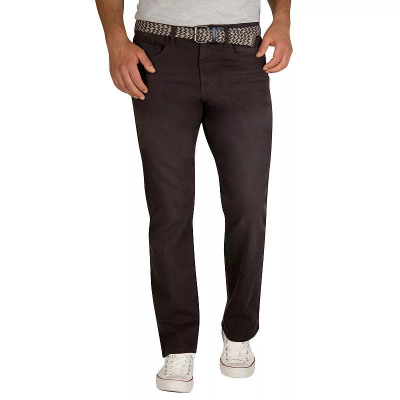 Mens IZOD Relaxed-Fit Stretch Performance Jeans Light Grey Product Image