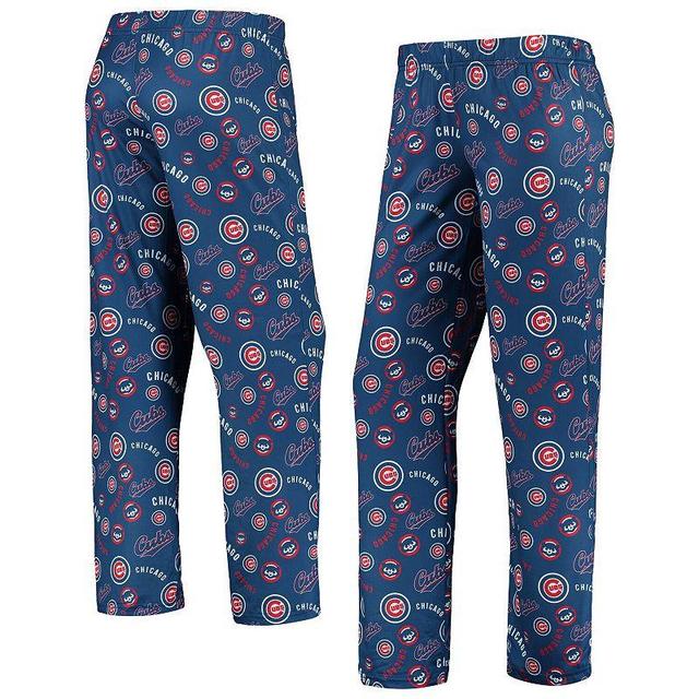 Womens Royal Chicago Cubs Retro Print Sleep Pants Product Image