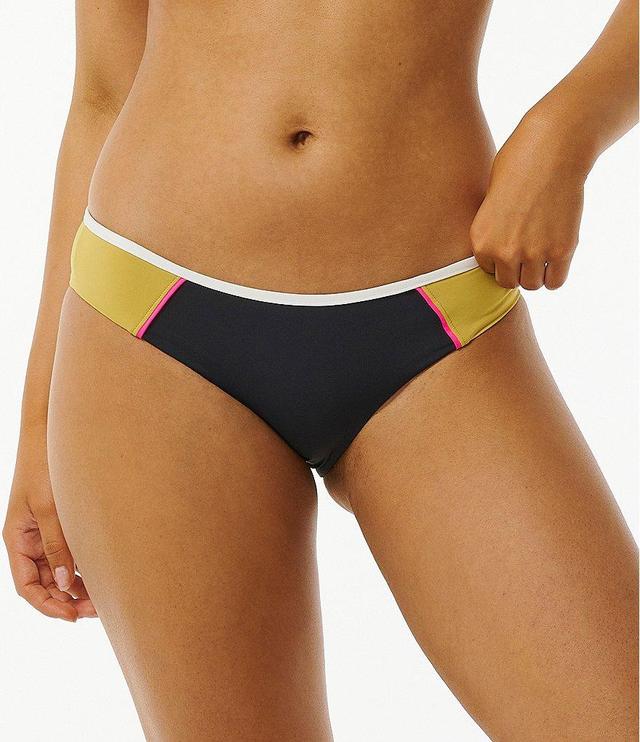 Rip Curl Hibiscus Heat Color Block Cheeky Hipster Swim Bottom Product Image