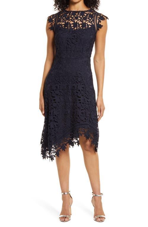 Eliza J Asymmetric Lace Dress Product Image