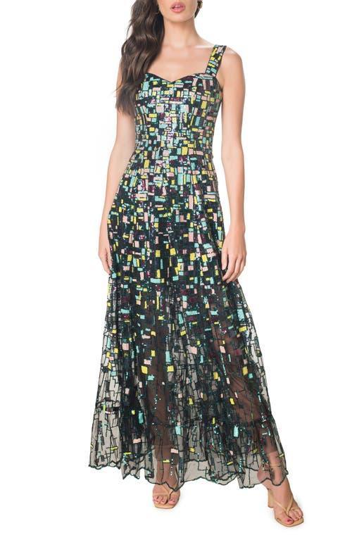 Dress the Population Anabel Sequin Fit & Flare Gown Product Image