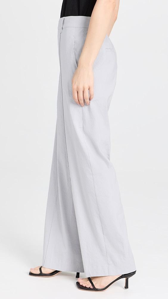 Vince High Waist Pull On Linen Trousers | Shopbop Product Image