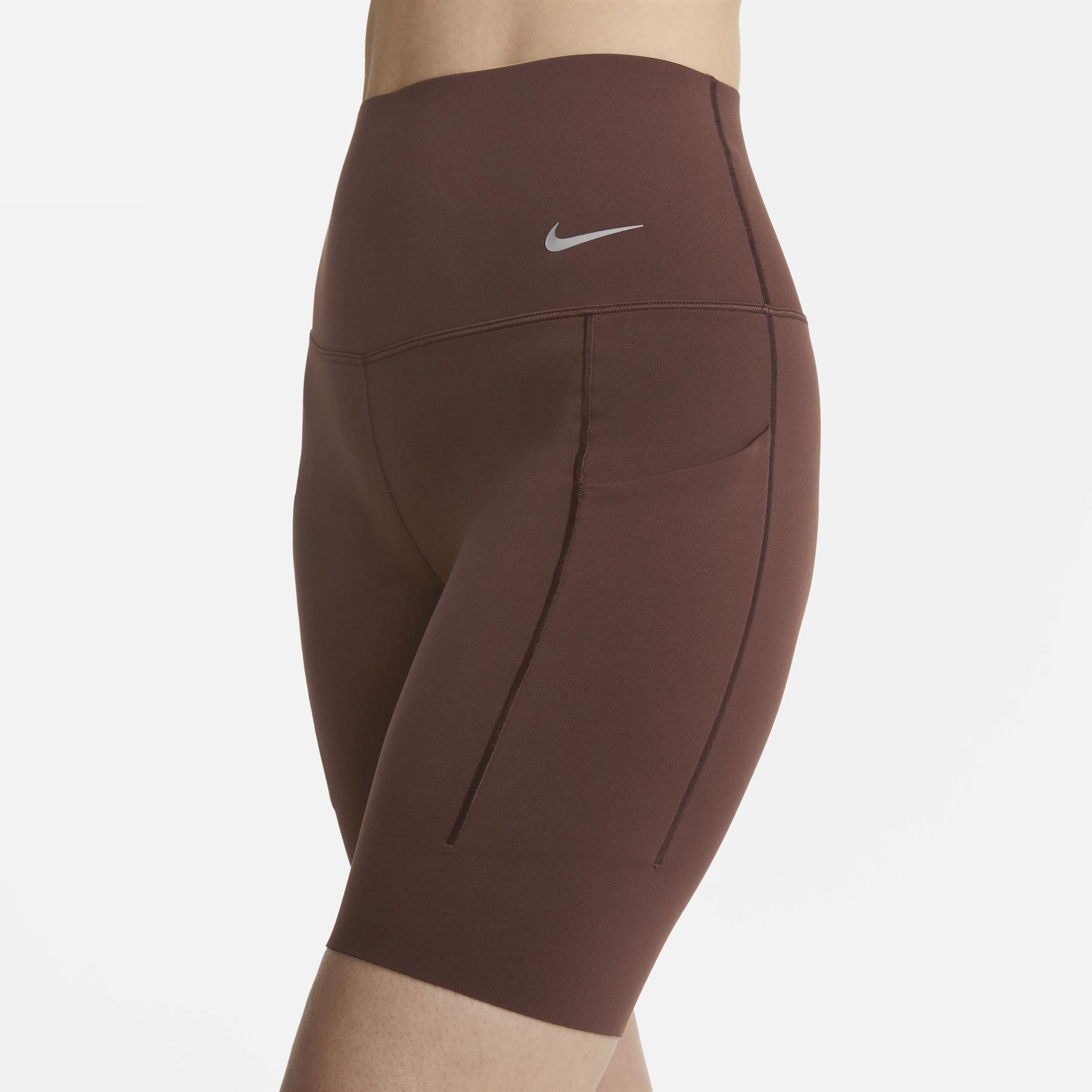 Nike Women's Universa Medium-Support High-Waisted 8" Biker Shorts with Pockets Product Image