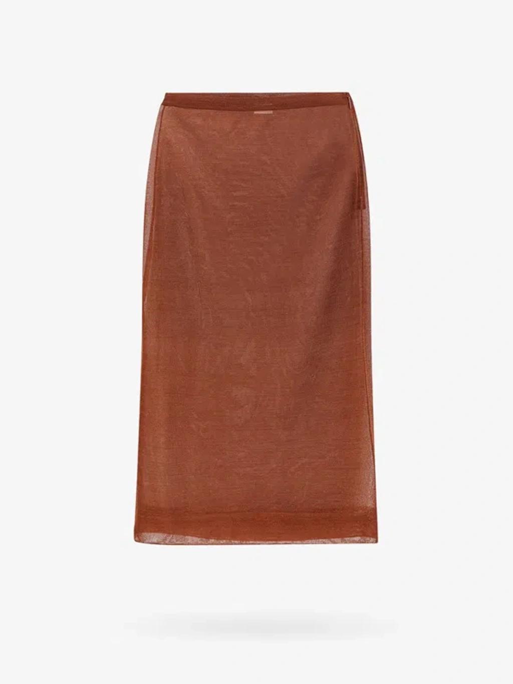 SAINT LAURENT Woman Skirt Woman Brown Skirts product image