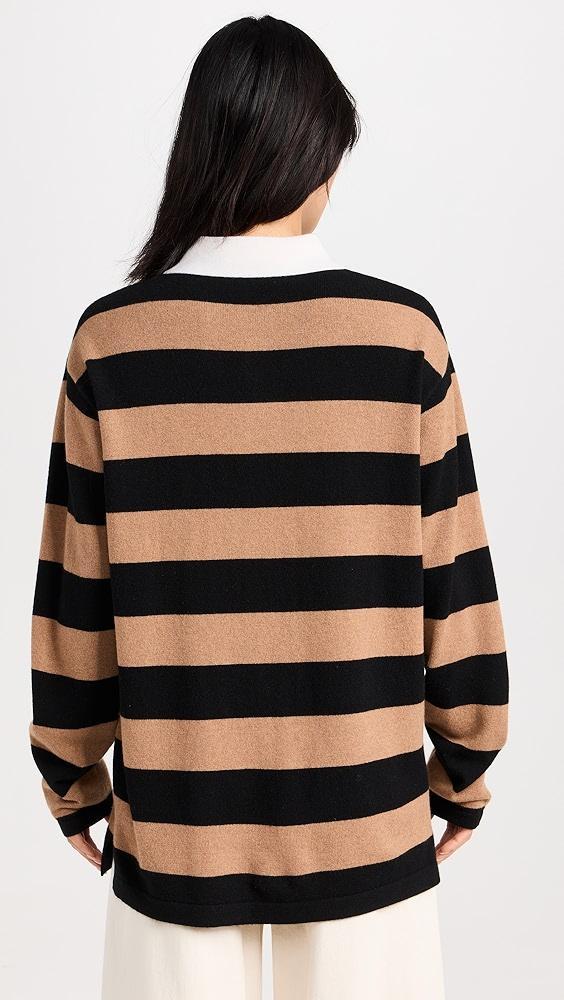 Guest in Residence Striped Rugby Cashmere Sweater | Shopbop Product Image