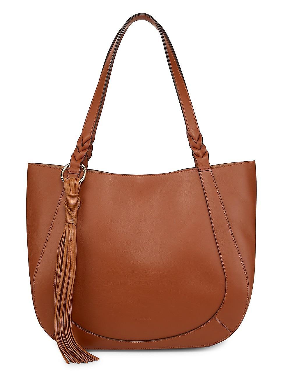 Womens East-West Leather Tote Bag product image