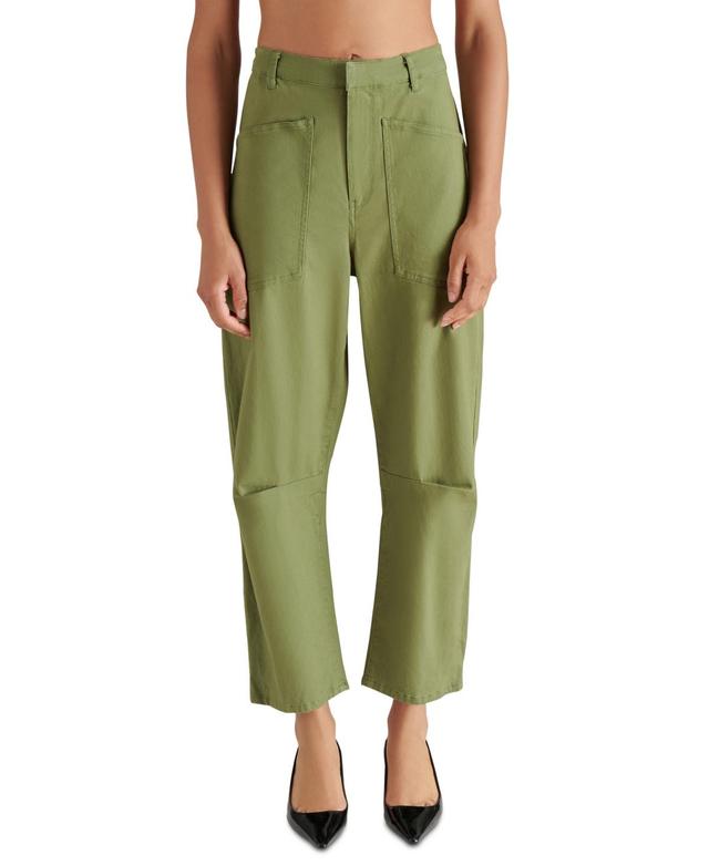 Steve Madden Womens Haniel Barrel-Leg Utility Pants Product Image