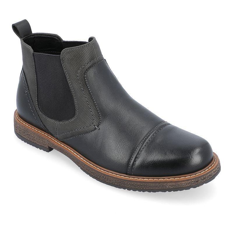 Vance Co. Lancaster Chelsea Mens Ankle Boots Brown Product Image