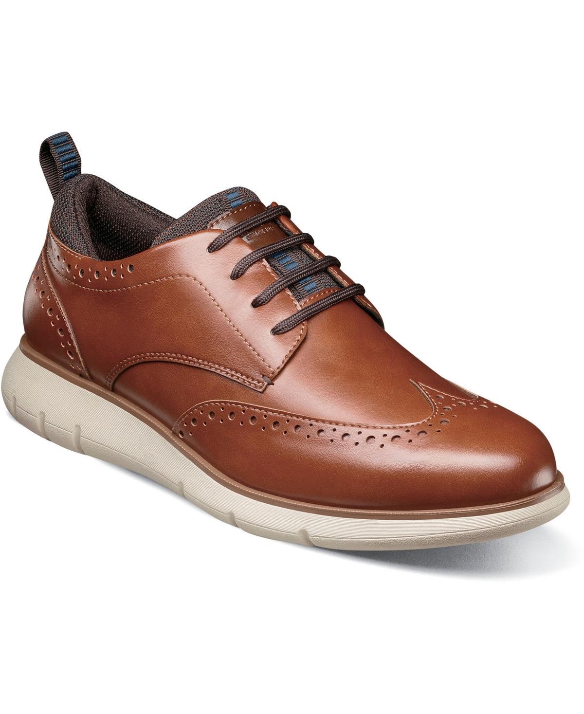 Nunn Bush Shoes Stance Wingtip Oxford Cognac Multi Product Image