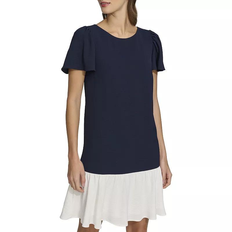 Womens Harper Rose Flutter Sleeve and Hem Trapeze Dress Product Image