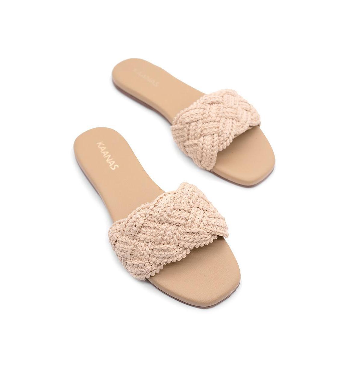 Kaanas Womens Pansy Chunky Braided Slide Product Image