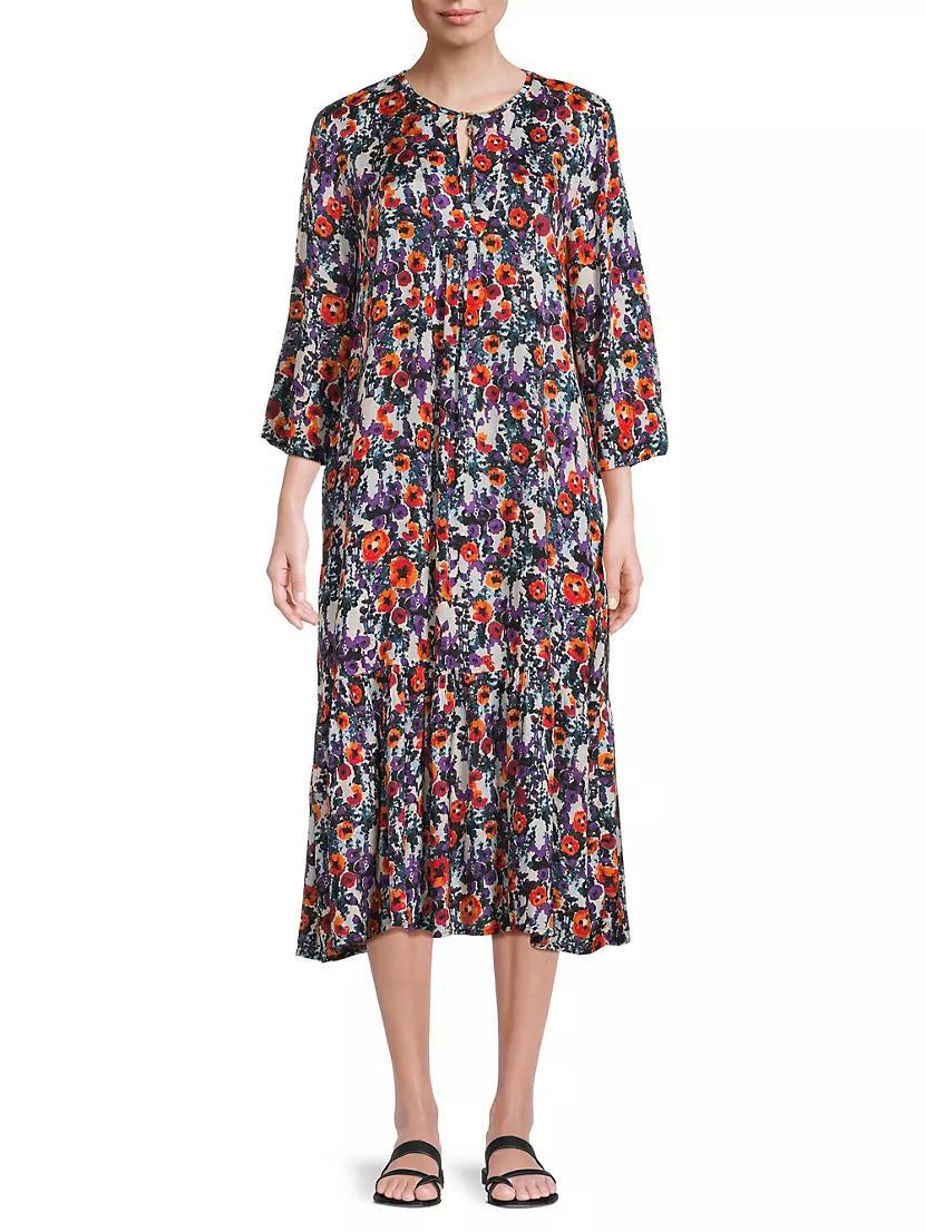 Nampula Floral Midi-Dress Product Image