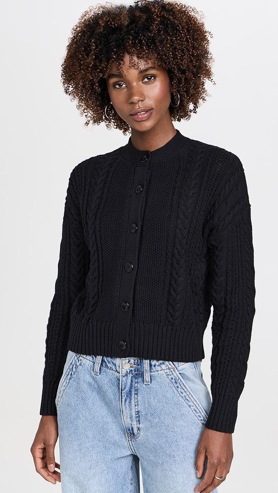 Alex Mill Cable Knit Nico Chunky Cardigan | Shopbop Product Image