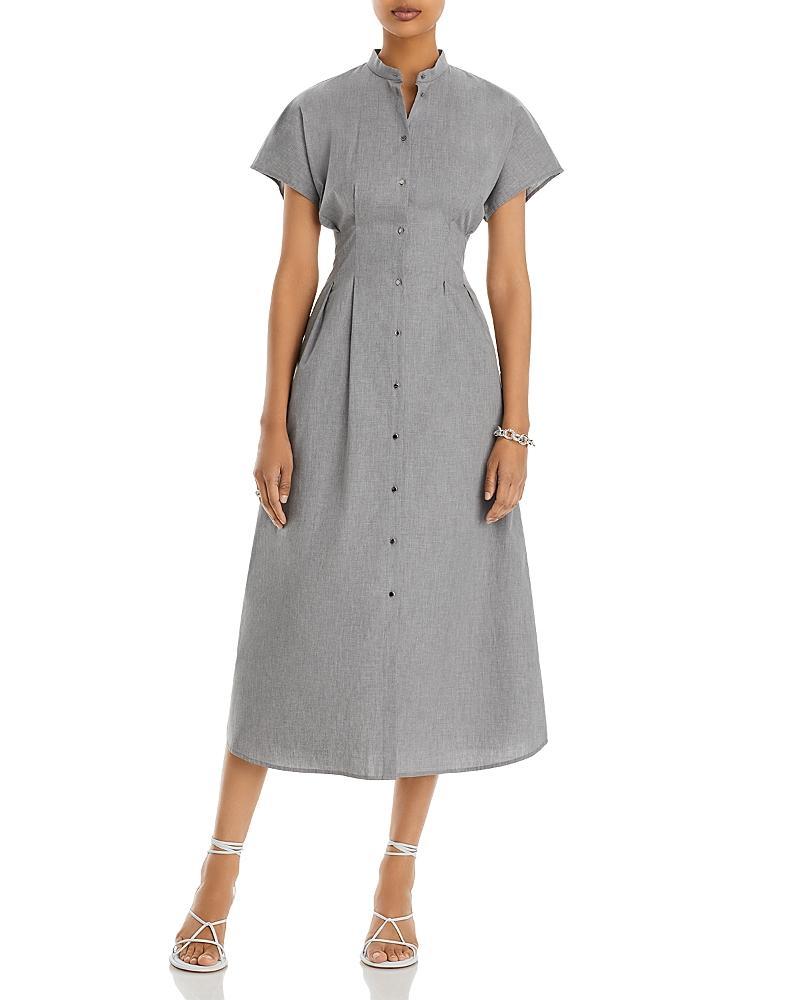 Misook Cotton Short Sleeve Shirt Dress Product Image