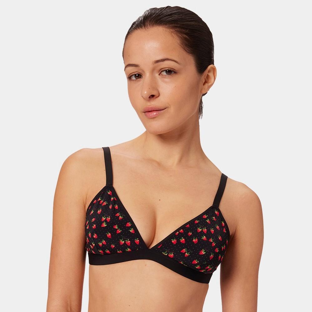 Parade Womens Re:Play Triangle Wireless Bralette - Strawberry Print L Product Image