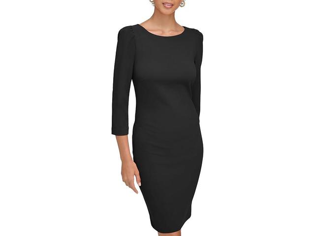 Calvin Klein Scuba Crepe Short Sheath Dress Women's Dress Product Image