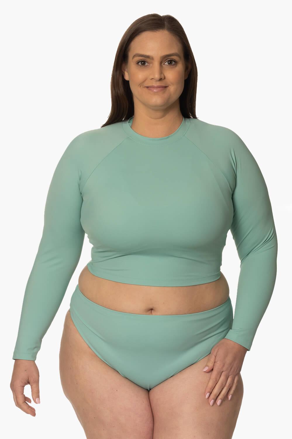 Moana Long Sleeved Crop Rashie - Newport Female Product Image