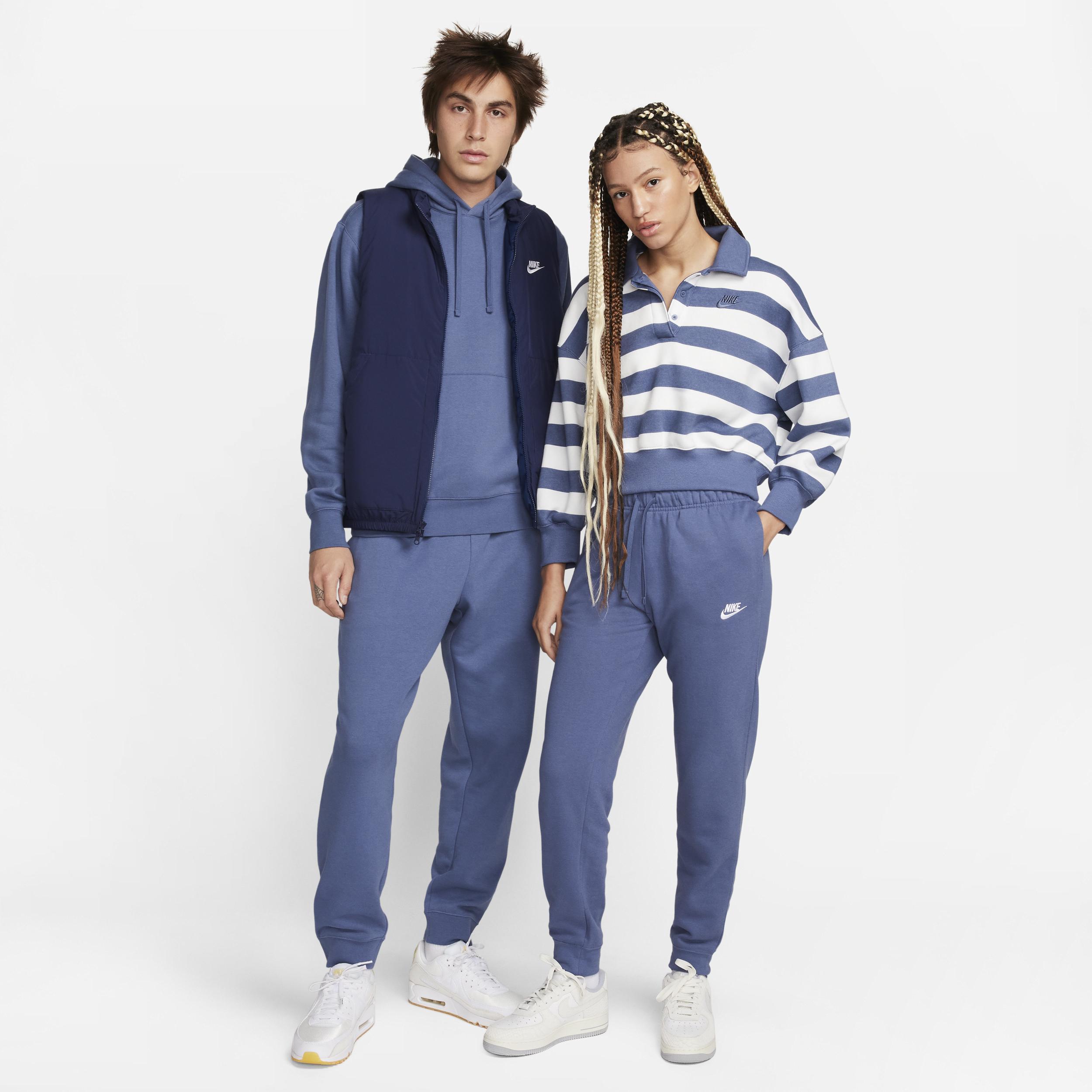 Nike Womens Nike NSW Club Fleece MR Pants - Womens White/Diffused Blue Product Image