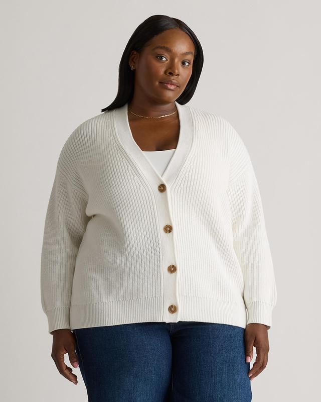 100% Organic Cotton Oversized Boyfriend Cardigan Product Image