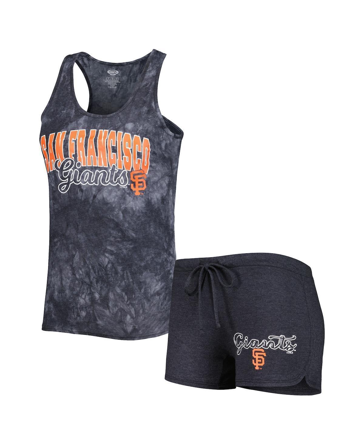 Womens Concepts Sport Charcoal San Francisco Giants Billboard Racerback Tank and Shorts Sleep Set Product Image