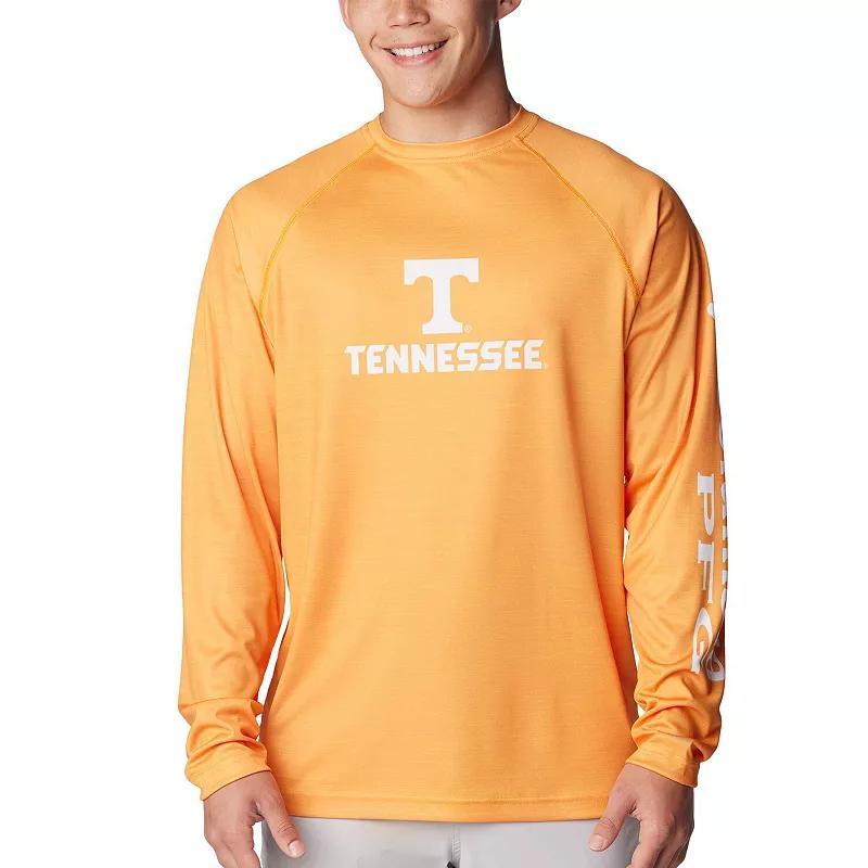 Columbia Men's Collegiate PFG Terminal Tackle Heather Long Sleeve Shirt - Tennessee- Product Image