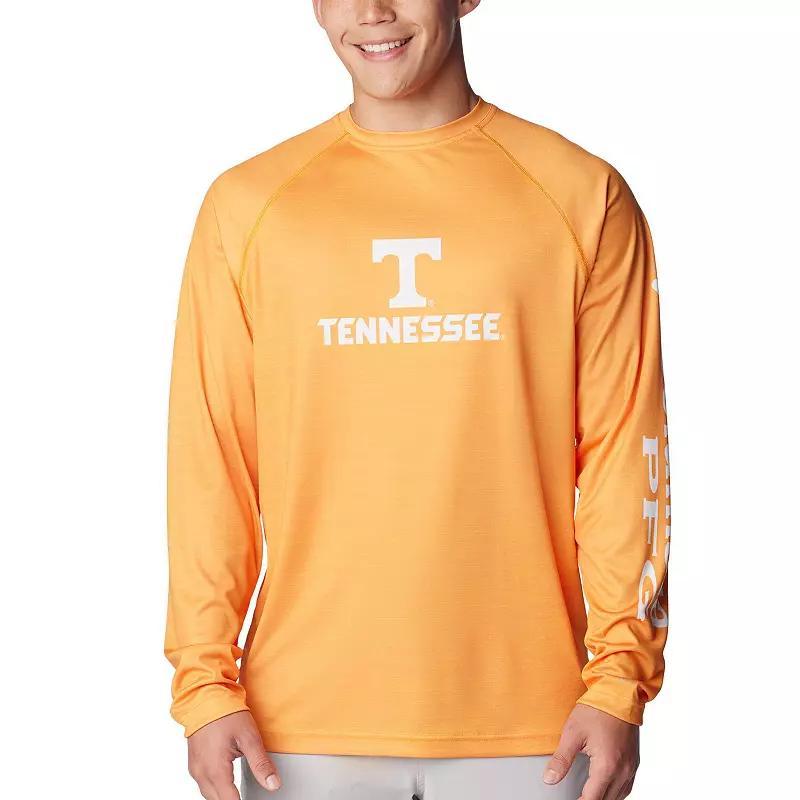 Columbia Men's Collegiate PFG Terminal Tackle Heather Long Sleeve Shirt - Tennessee- Product Image