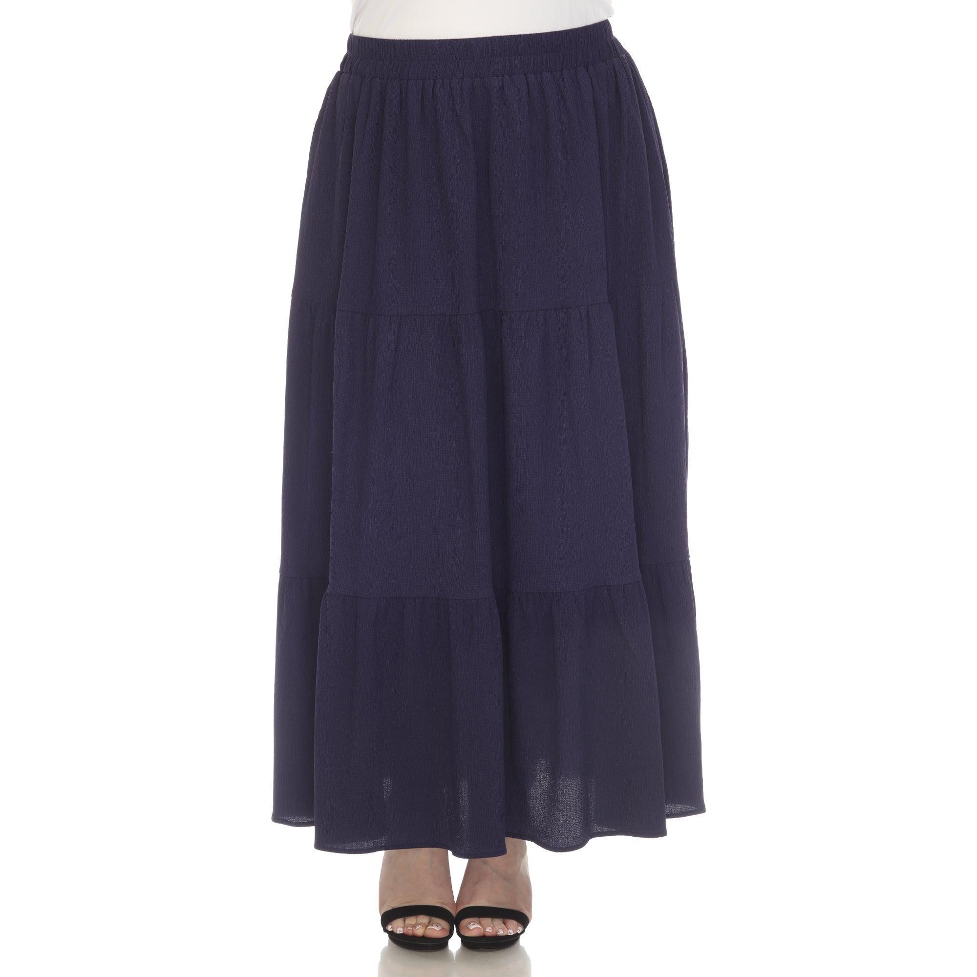 Pleated Tiered Maxi Skirt - Plus Product Image