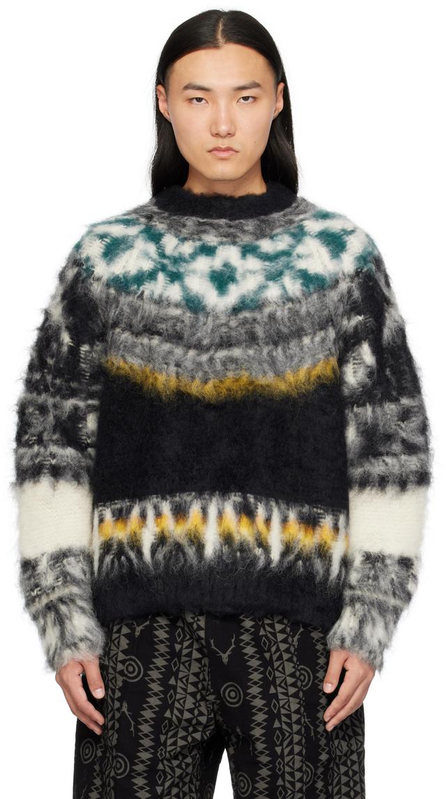 Black Graphic Sweater Product Image