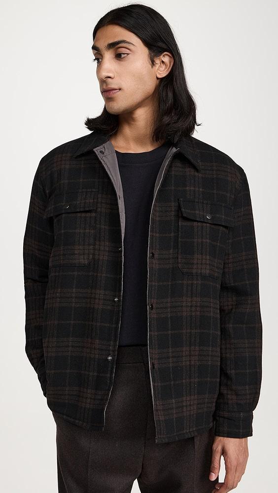 Norse Projects Hjalmer Insulated Wool Check Overshirt | Shopbop Product Image