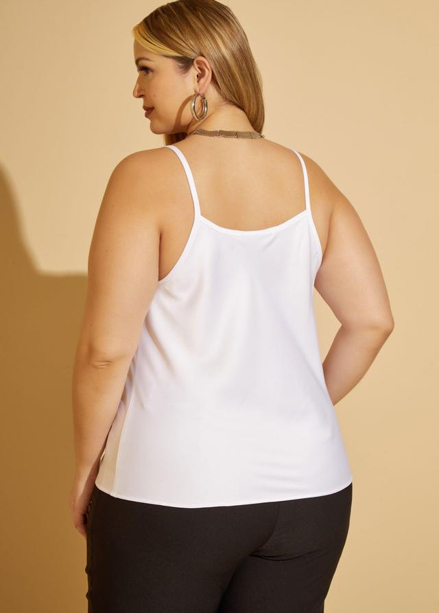 Plus Size Draped Satin Cami Ashley Stewart Product Image