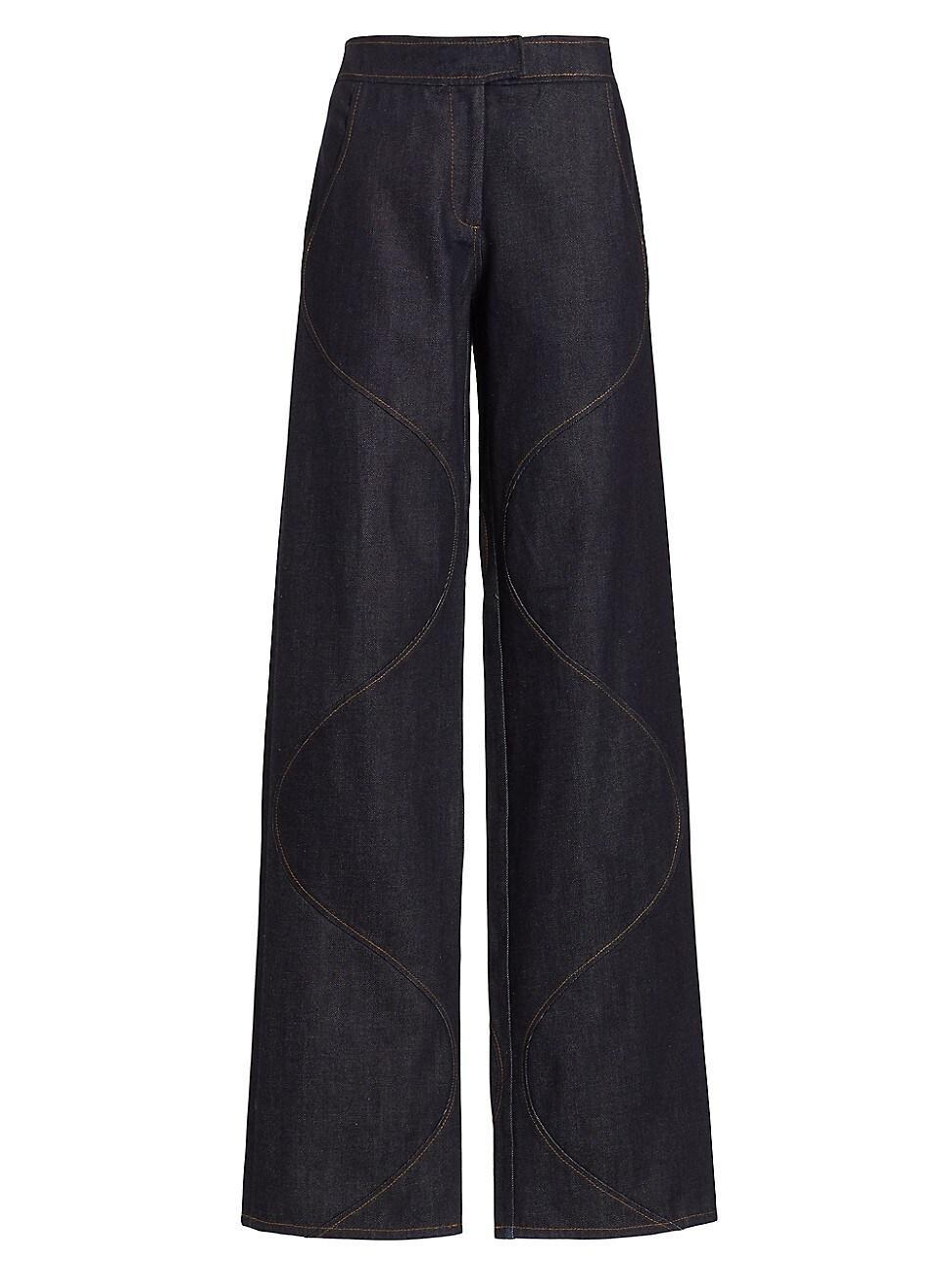 Womens Hyn Wide-Leg Jeans product image