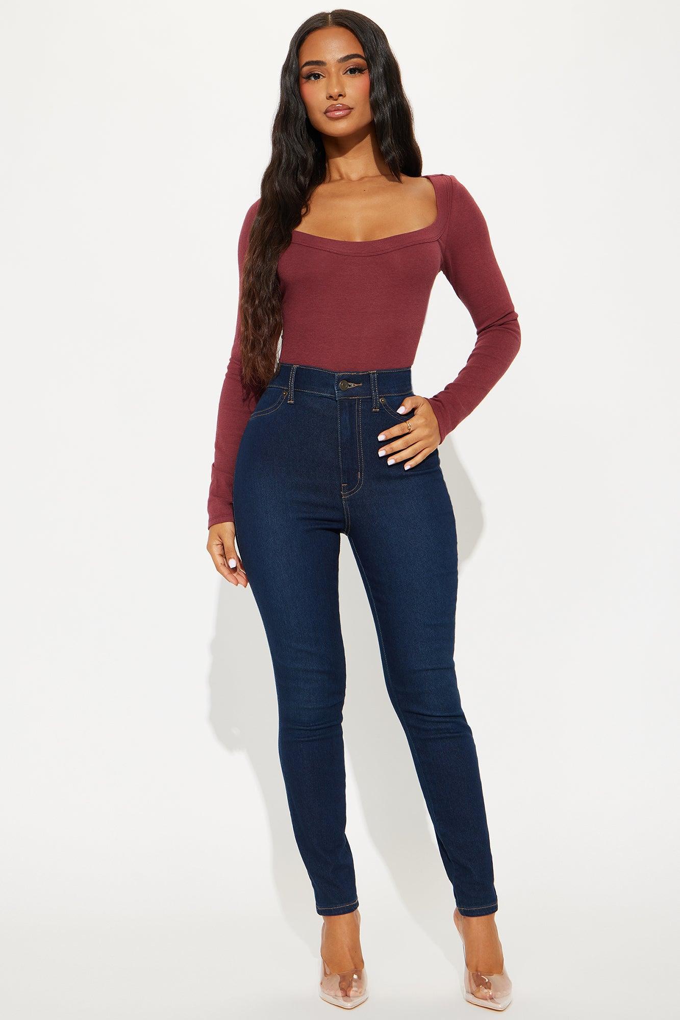 Sydney Scoop Neck Top - Wine Product Image