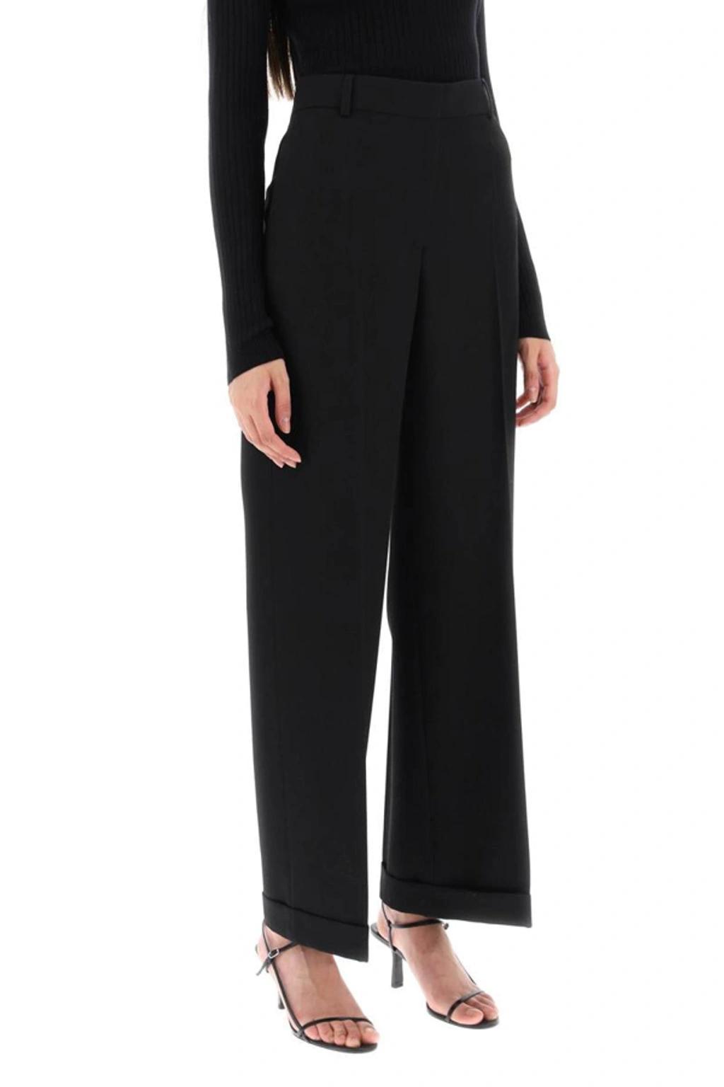 Black Straight-leg Trousers Product Image