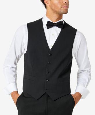 Tommy Hilfiger Mens Modern-Fit Flex Stretch Tuxedo Vest - Navy Product Image