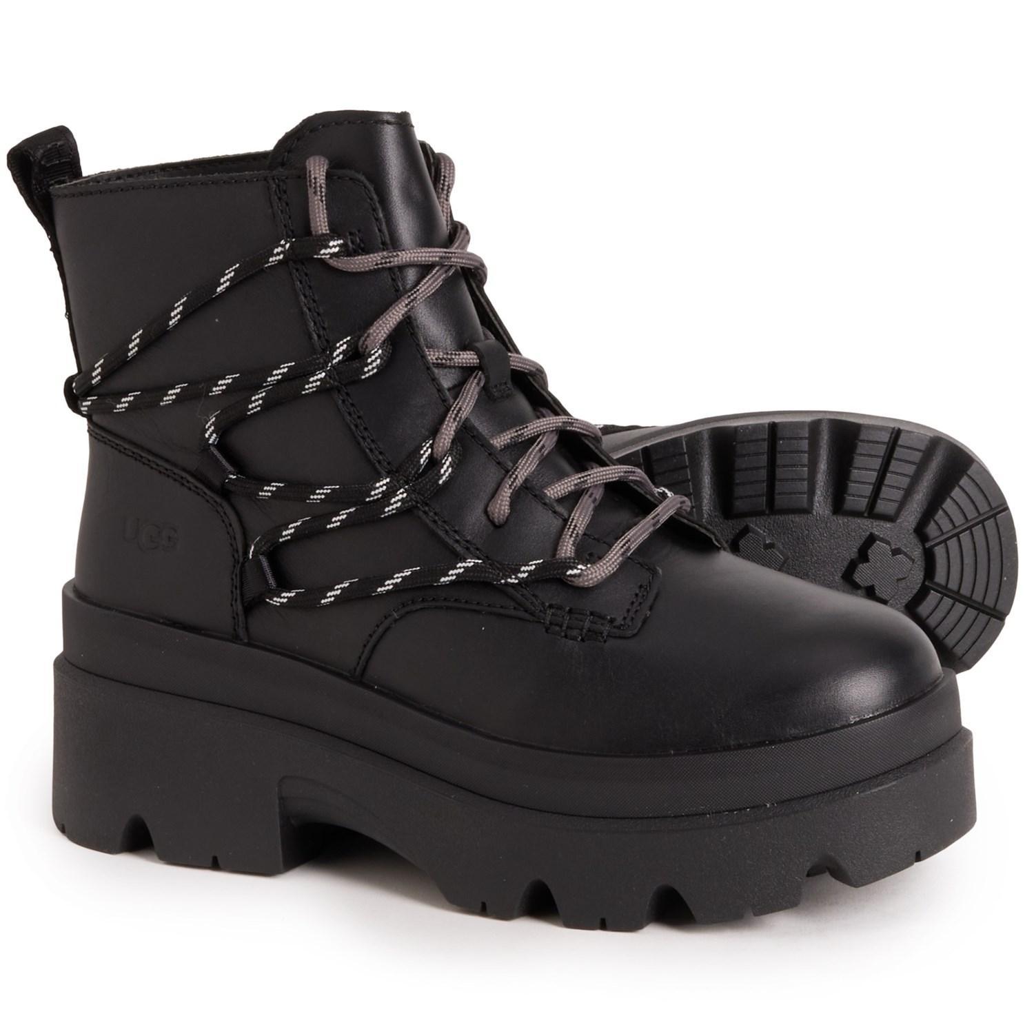 UGG® Australia Brisbane Lace-Up Boots - Leather (For Women) Product Image