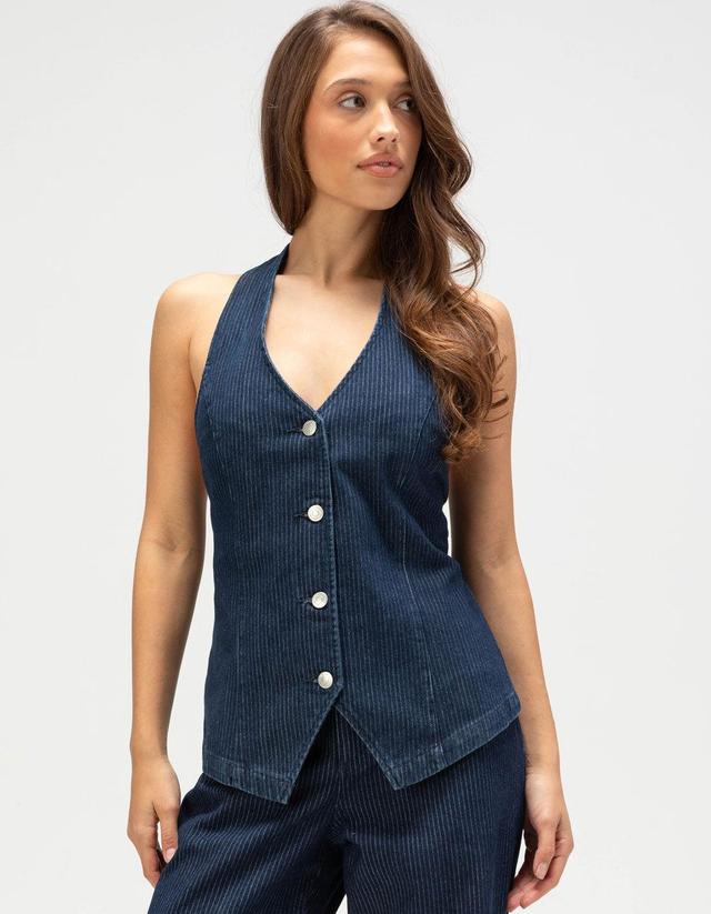 RHYTHM Pinstripe Womens Halter Vest Product Image